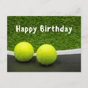 Tennis Happy Birthday  Postkarte
