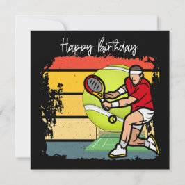 Tennis Happy Birthday to Tennis Vater Karte