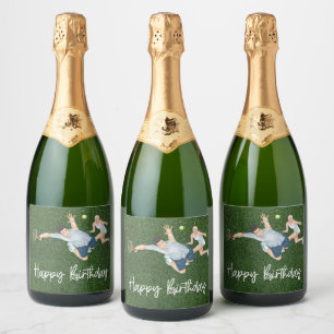 Tennis Happy Geburtstag mit Tennisspielerin