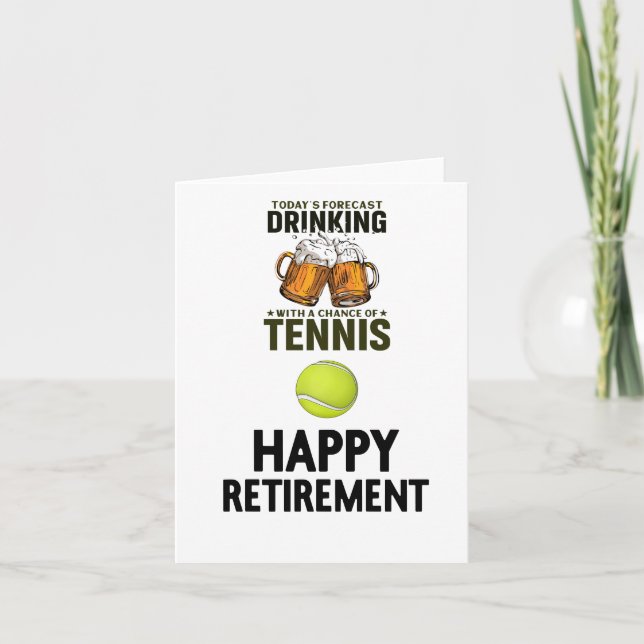 Tennis Happy Pension zum Tennisspieler Karte (Vorderseite)