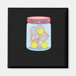 Tennis Happy Pills Magnet