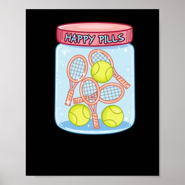 Tennis Happy Pills Poster (Vorne)
