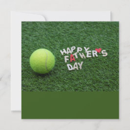 Tennis Happy Vatertag mit Tennisball Card Karte