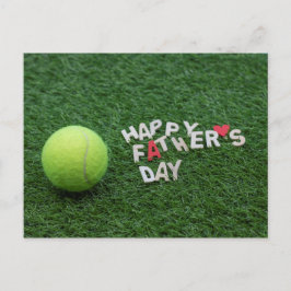 Tennis Happy Vatertag mit Tennisball Card Postkarte