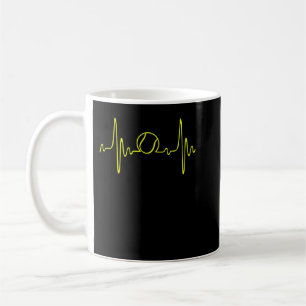 Tennis Herzschlag- Ich liebe Tennisliebhaber-Gesch Kaffeetasse