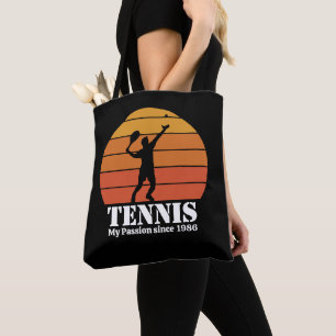 Tennis Hobby Retro Sunset Personalisieren