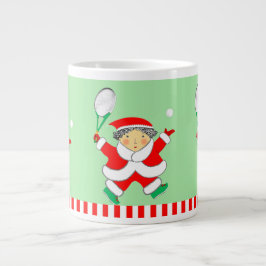 Tennis Holiday Geschenk Jumbo-Tasse