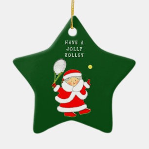 Tennis Holiday Geschenk Keramik Ornament