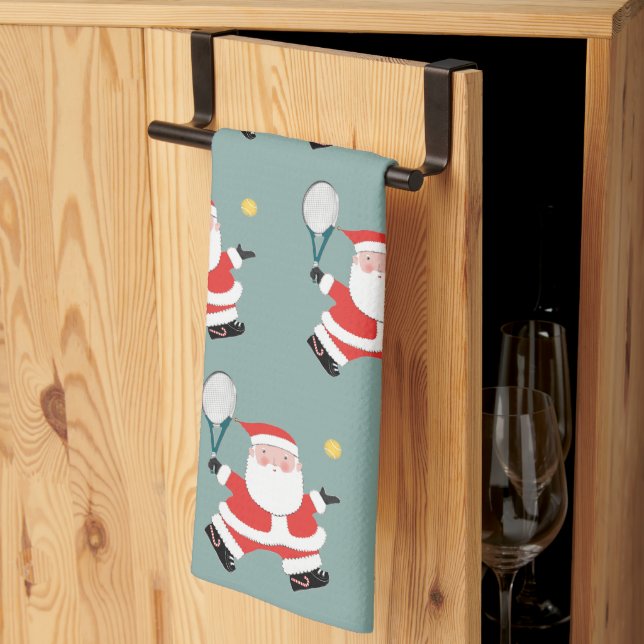 Tennis Holiday Gift Geschirrtuch (Drittel gefaltet)