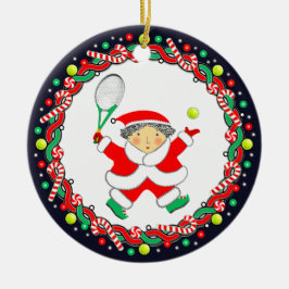 Tennis Holiday Keramik Keramik Ornament
