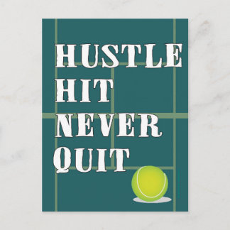 Tennis Hustle Postkarte