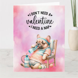 TENNIS Ich brauche keinen Valentinstag Karte