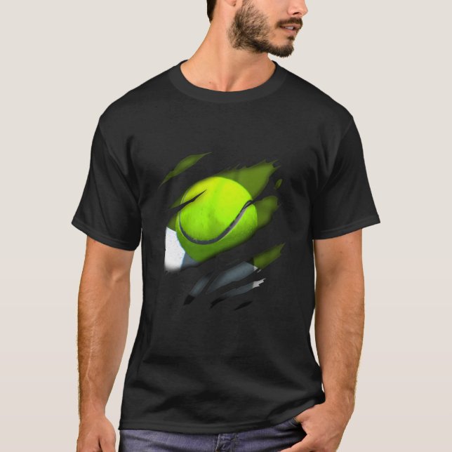 Tennis in Me Design Tennisdesign T-Shirt (Vorderseite)