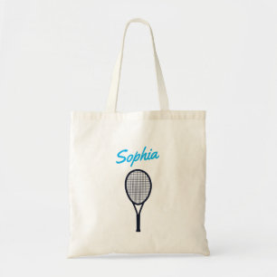 Tennis Individuelle Name Blue Black Tragetasche