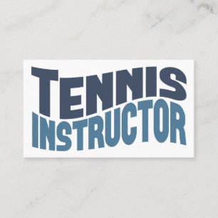 Tennis Instructor Business Cards Visitenkarte