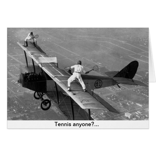 "Tennis Irgendjemand?" Karte (Vorderseite (Horizontal))