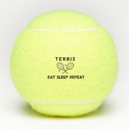 Tennis isspieß Wiederholung von lustigen Zitattypo Tennisbälle