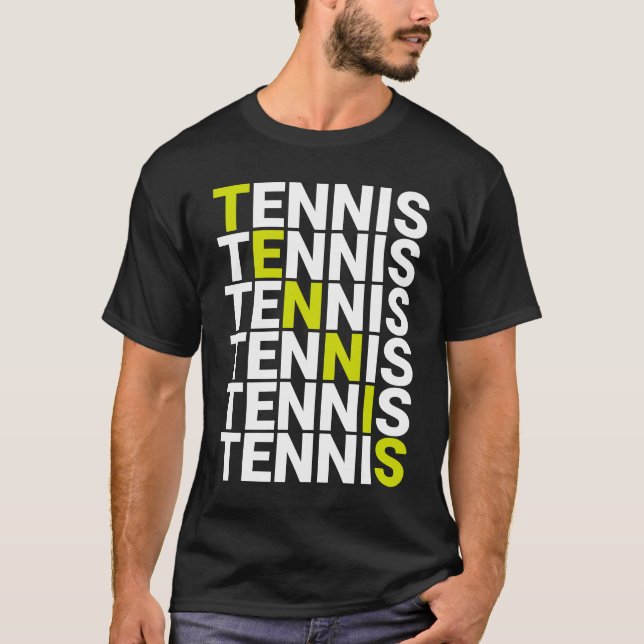 Tennis ist der einzige echte Sport T-Shirt (Vorderseite)