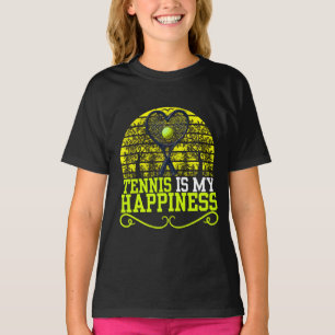 Tennis ist mein Glücksbild für Liebhaber T-Shirt