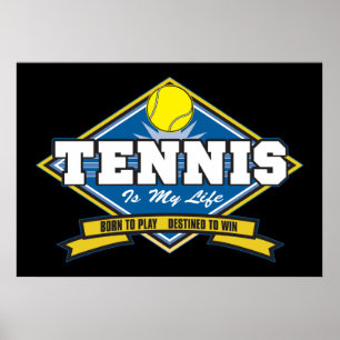 Tennis ist mein Leben Poster