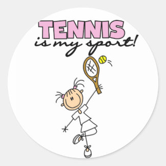 Tennis ist mein Sport-Aufkleber Runder Aufkleber