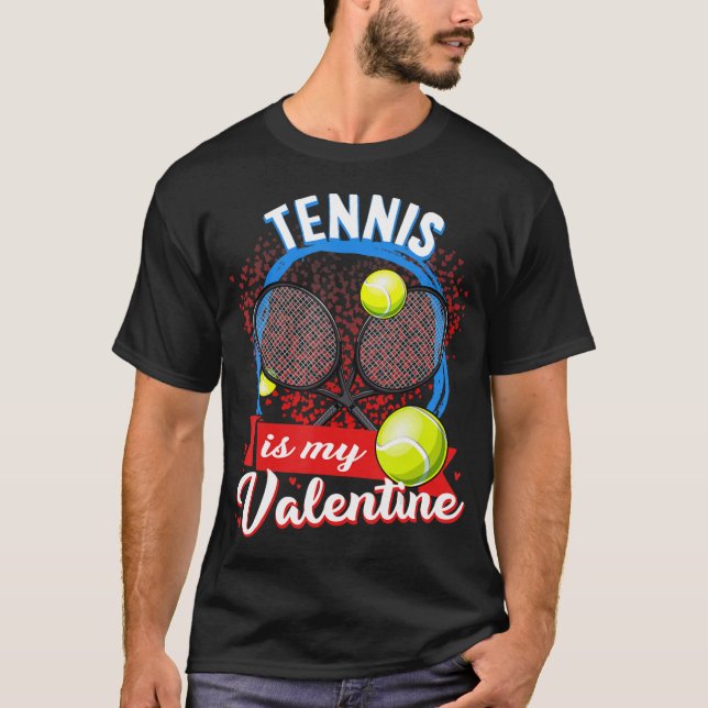 Tennis ist meine Frau, die Sport liebt T-Shirt (Vorderseite)