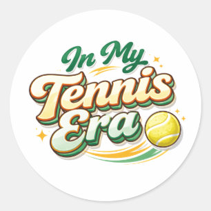 Tennis ist meine Lieblingsjahreszeit – Tennis-Tag- Runder Aufkleber