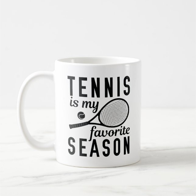 Tennis ist meine Lieblingssaison Kaffeetasse (Links)