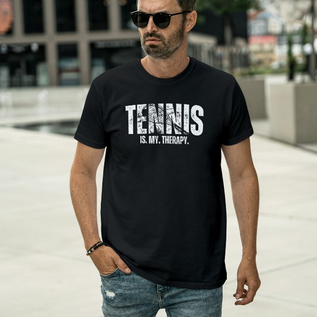 Tennis ist meine Therapie T-Shirt (Von Creator hochgeladen)