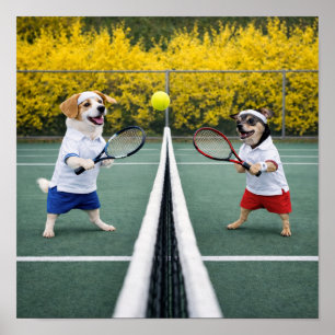 "Tennis, jemand?" Poster