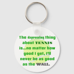 Tennis Joke Geschenk für Laughis Tennis Ball Schlüsselanhänger