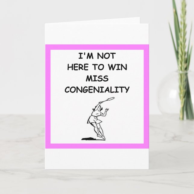 TENNIS KARTE (Vorderseite)