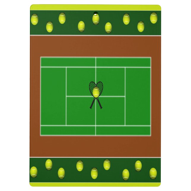 Tennis Klemmbrett (Rückseite)