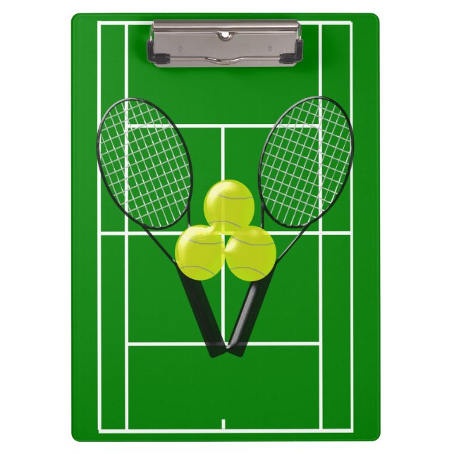 Tennis Klemmbrett (Vorderseite)