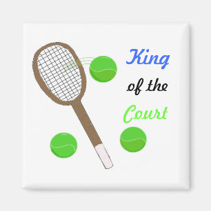 Tennis - König des Courts Magnet