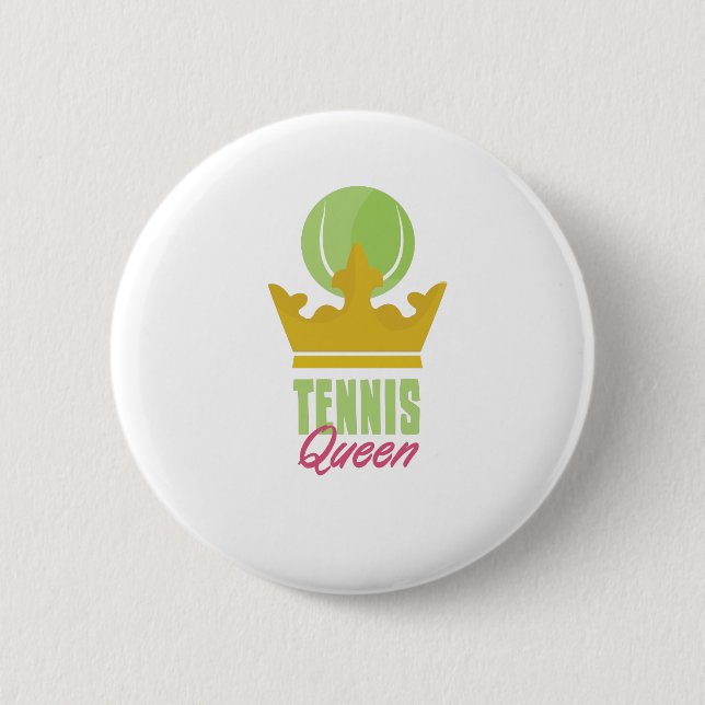 Tennis-Königin Button (Vorderseite)