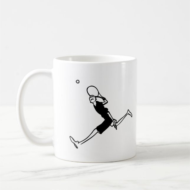 Tennis-Kunst durch Kyle T. Webster Kaffeetasse (Links)