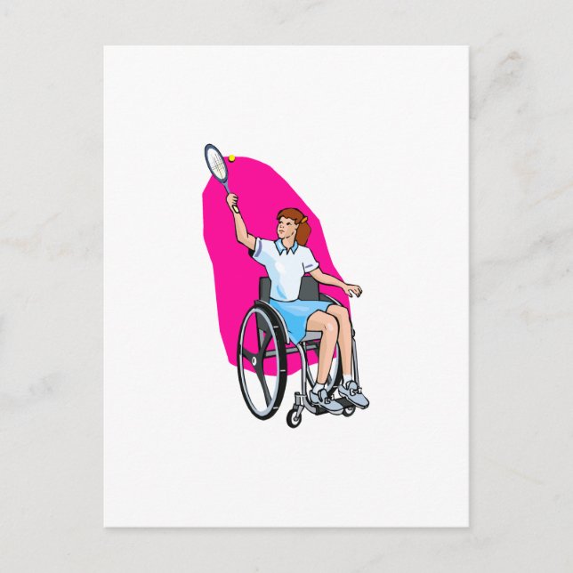 Tennis Lady Postkarte (Vorderseite)