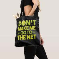 Tennis Lass mich nicht schwarz ins Netz gehen  
