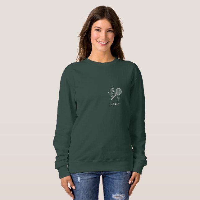 Tennis Last Swing Before The Ring Bachelorette Sweatshirt (Vorne ganz)