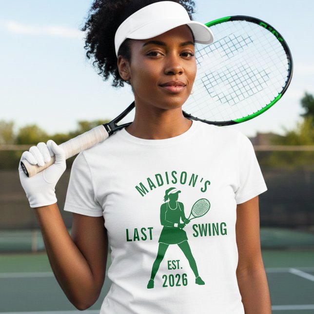 Tennis Last Swing Before the Ring Bachelorette T-Shirt (Von Creator hochgeladen)