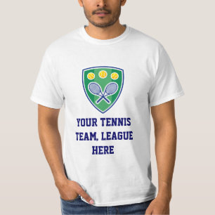 Tennis League T Shirts und Sweaters. Personalisier
