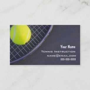 Tennis-Lehrer Visitenkarte