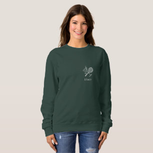 Tennis letzter Schwung vor dem Ring Junggesellinne Sweatshirt
