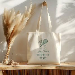 Tennis Letzter Schwung vor dem Ring-Junggesellinne Tragetasche