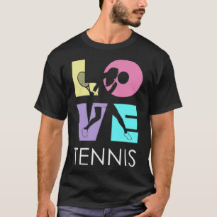 Tennis Liebe Amerikaner  T-Shirt