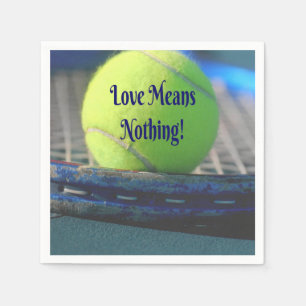 Tennis Liebe bedeutet nichts! Motivierend Funny Serviette