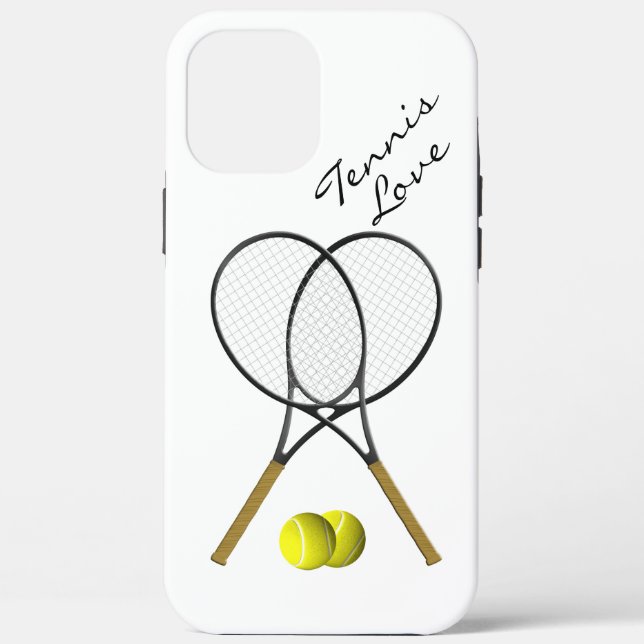 Tennis-Liebe Case-Mate iPhone Hülle (Rückseite)