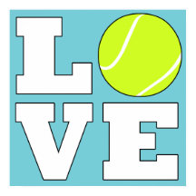 Tennis LIEBE Custom Color Square Poster