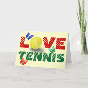 Tennis-Liebe Feiertagskarte